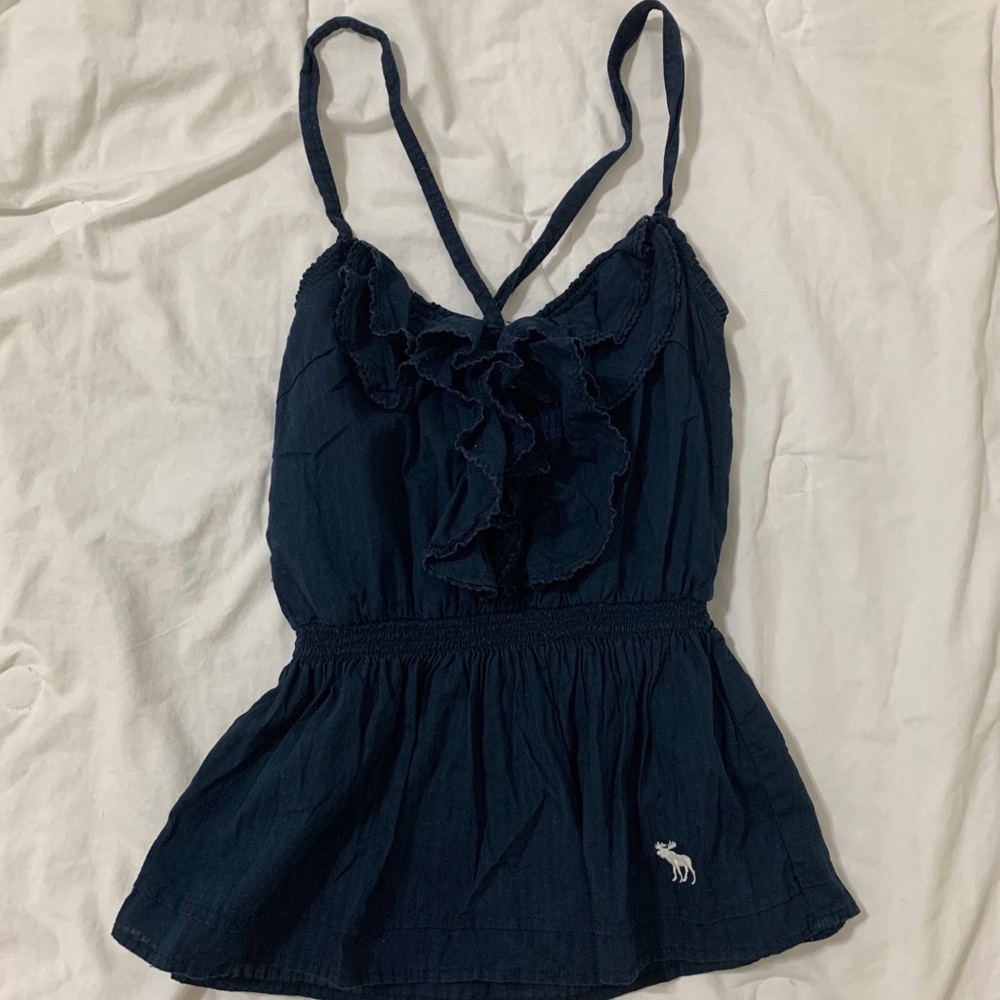 Girls navy blue blouse from Abercrombie Kids
